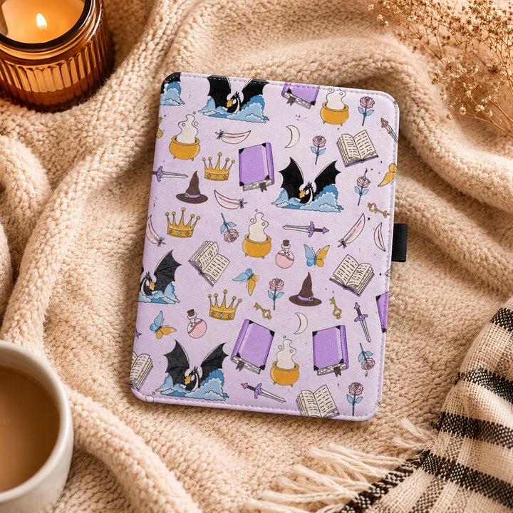 Romantasy Dragon Kindle Case with Stand & Hand Strap