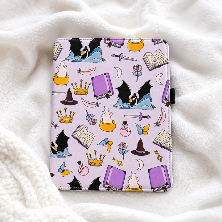 Romantasy Dragon Kindle Case with Stand & Hand Strap