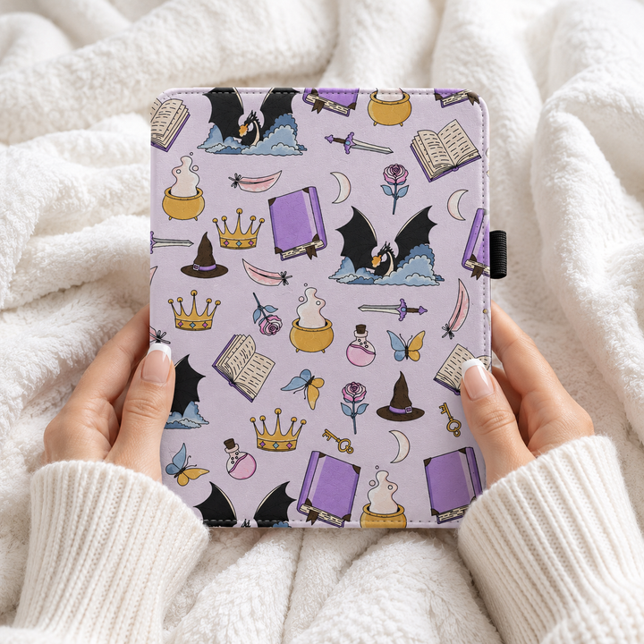 Cozy Library Kindle Case with Stand & Hand Strap