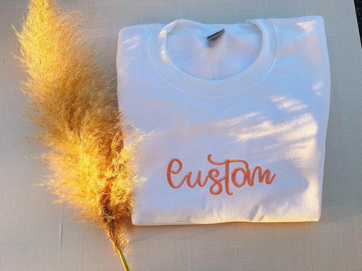 Embroidered Custom Sweatshirt, Personalized Embroidered Sweatshirt, Personalized Gifts, Custom Valentine's Day Gifts, Gifts for CTC250C X