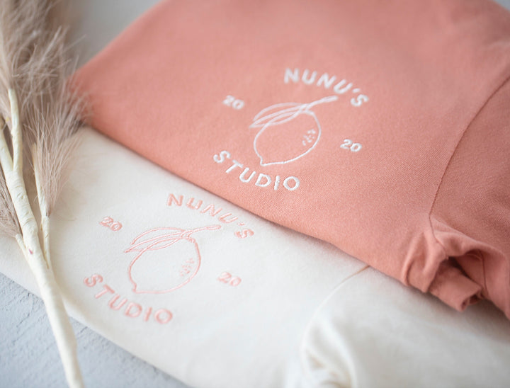 Custom Logo Embroidered Comfort Colors T shirt, Custom Embroidered T-shirt, Embroidered Tee, Custom Embroidered T Shirt, Business Logo, 97