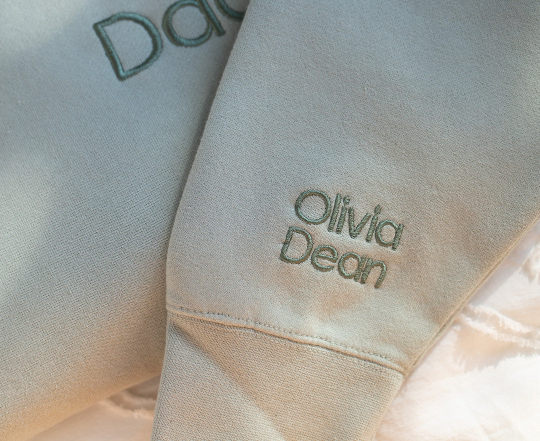 Custom Gifts for Dad, Personalized Father's Day Gifts, Custom Grandfather Gift, Embroidered Dad Sweatshirt, First Fathers day gift, PRP97C X
