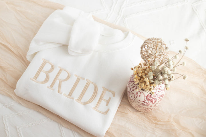 Embroidered Bride Sweatshirt, Bride Gifts, Bridal Shower Gift, Bride Be Gift, Future Mrs Gift, Bride Gift, Honeymoon Sweatshirt, BRID-C-250