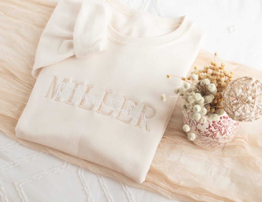 Embroidered Bride Sweatshirt, Bride Gifts, Bridal Shower Gift, Bride to Be Gift, Future Mrs, Bride Gifts, Personalized Engagement MZC250C