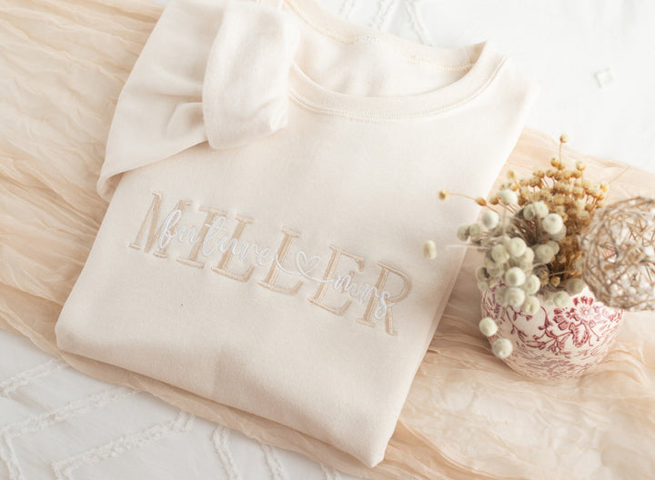 Embroidered Bride Sweatshirt, Bride Gifts, Bridal Shower Gift, Bride to Be Gift, Future Mrs, Bride Gifts, Personalized Engagement MZC250C