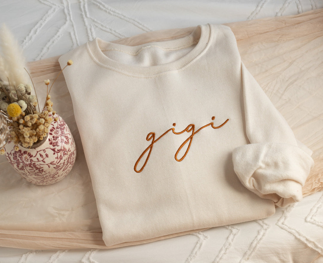 Custom Embroidered Grandmother Sweatshirt, Gifts for Mama Gigi Mimi Granny Grammy Meme Mema Memaw Mawmaw Mamaw Sweatshirt MMC196C X