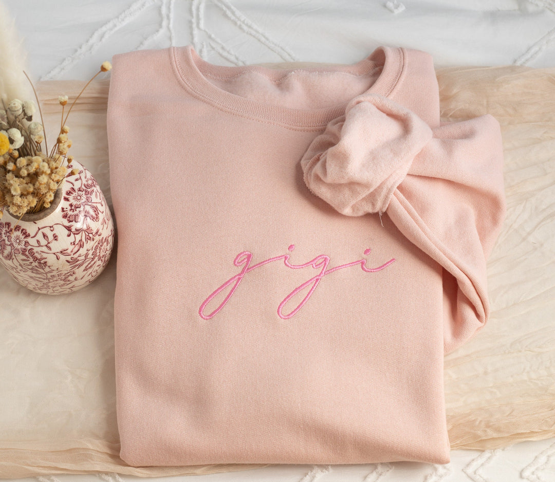 Custom Embroidered Grandmother Sweatshirt, Gifts for Mama Gigi Mimi Granny Grammy Meme Mema Memaw Mawmaw Mamaw Sweatshirt MMC196C X