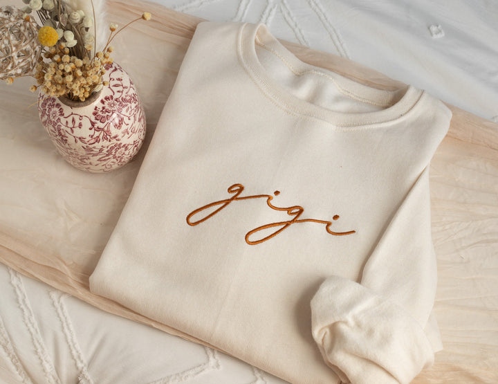 Custom Embroidered Grandmother Sweatshirt, Gifts for Mama Gigi Mimi Granny Grammy Meme Mema Memaw Mawmaw Mamaw Sweatshirt MMC196C X