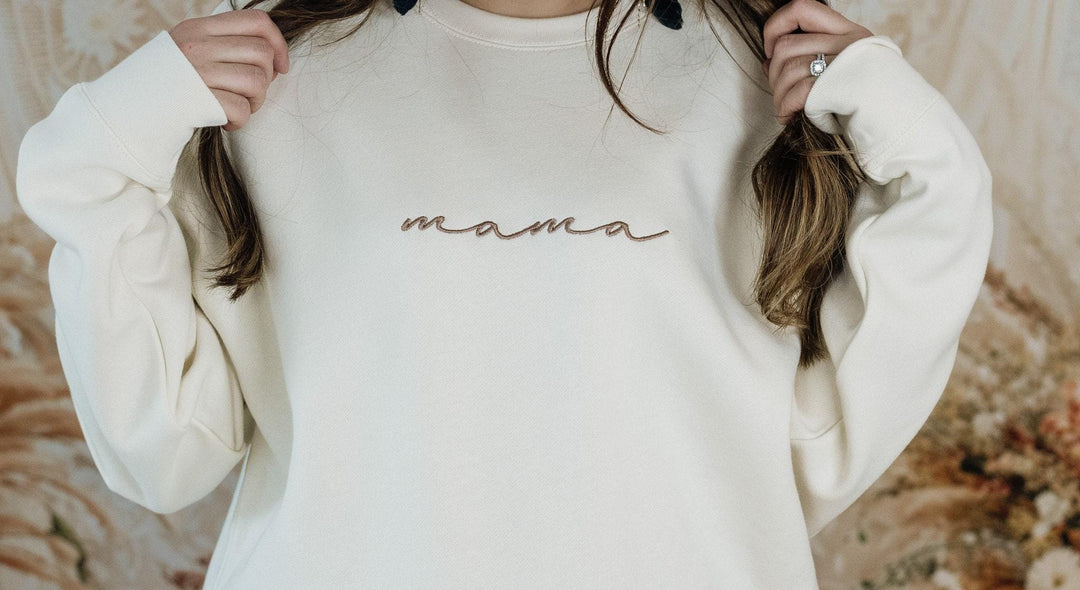 Custom Embroidered Mama Sweatshirt, Gifts for Mama Gigi Mimi Granny Grammy Meme Mema Memaw Mawmaw Mamaw Sweatshirt, MMC196C X