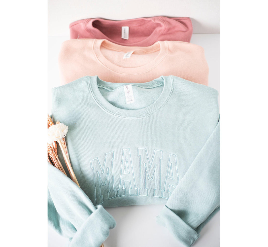 Custom Embroidered Sweatshirt, Embroidered Bella Canvas Crewneck, Personalized Gift, Personalized Sweatshirt, Crewneck Women CTC250C X