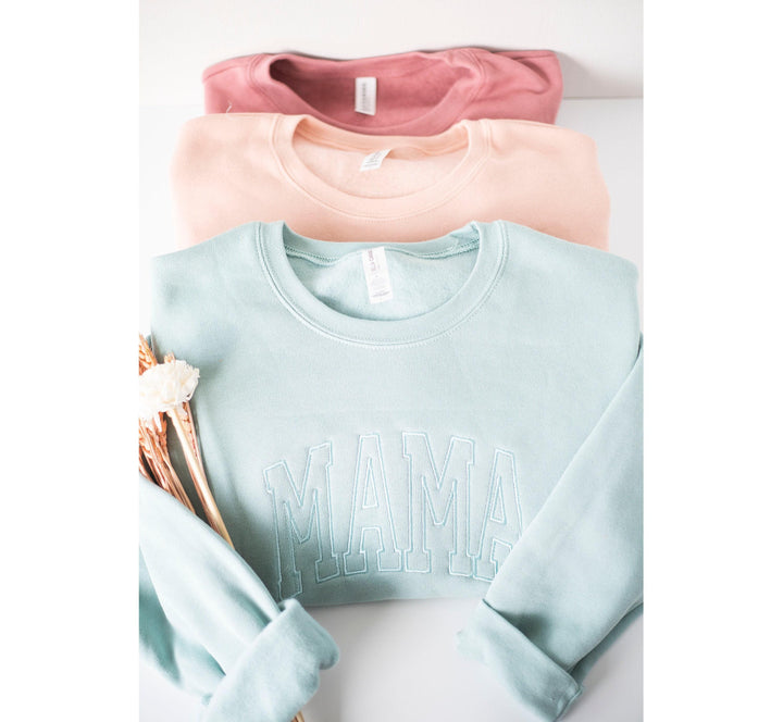 Custom Embroidered Sweatshirt, Embroidered Bella Canvas Crewneck, Personalized Gift, Personalized Sweatshirt, Crewneck Women CTC250C X