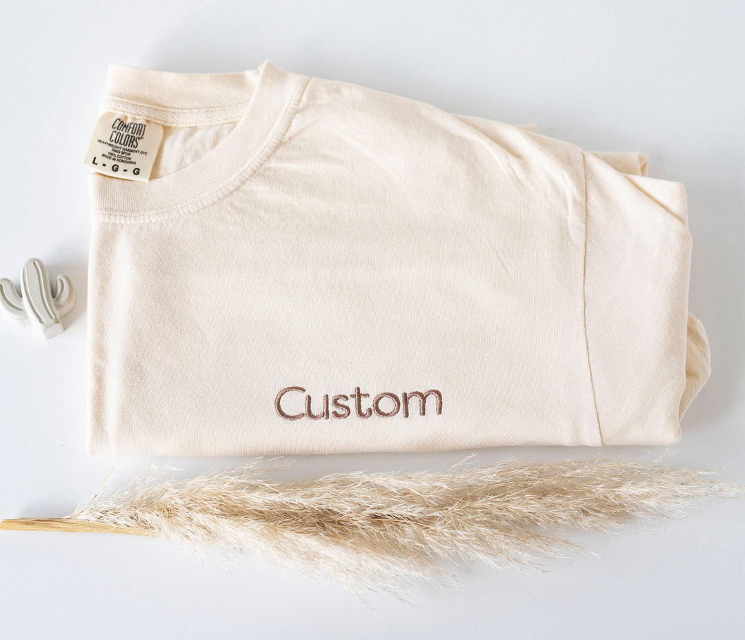 Custom Embroidered T Shirt, Custom Embroidered T shirt, Embroidered Tee, Custom Embroidered Tee, Embroidered T Shirt, ACP97C X