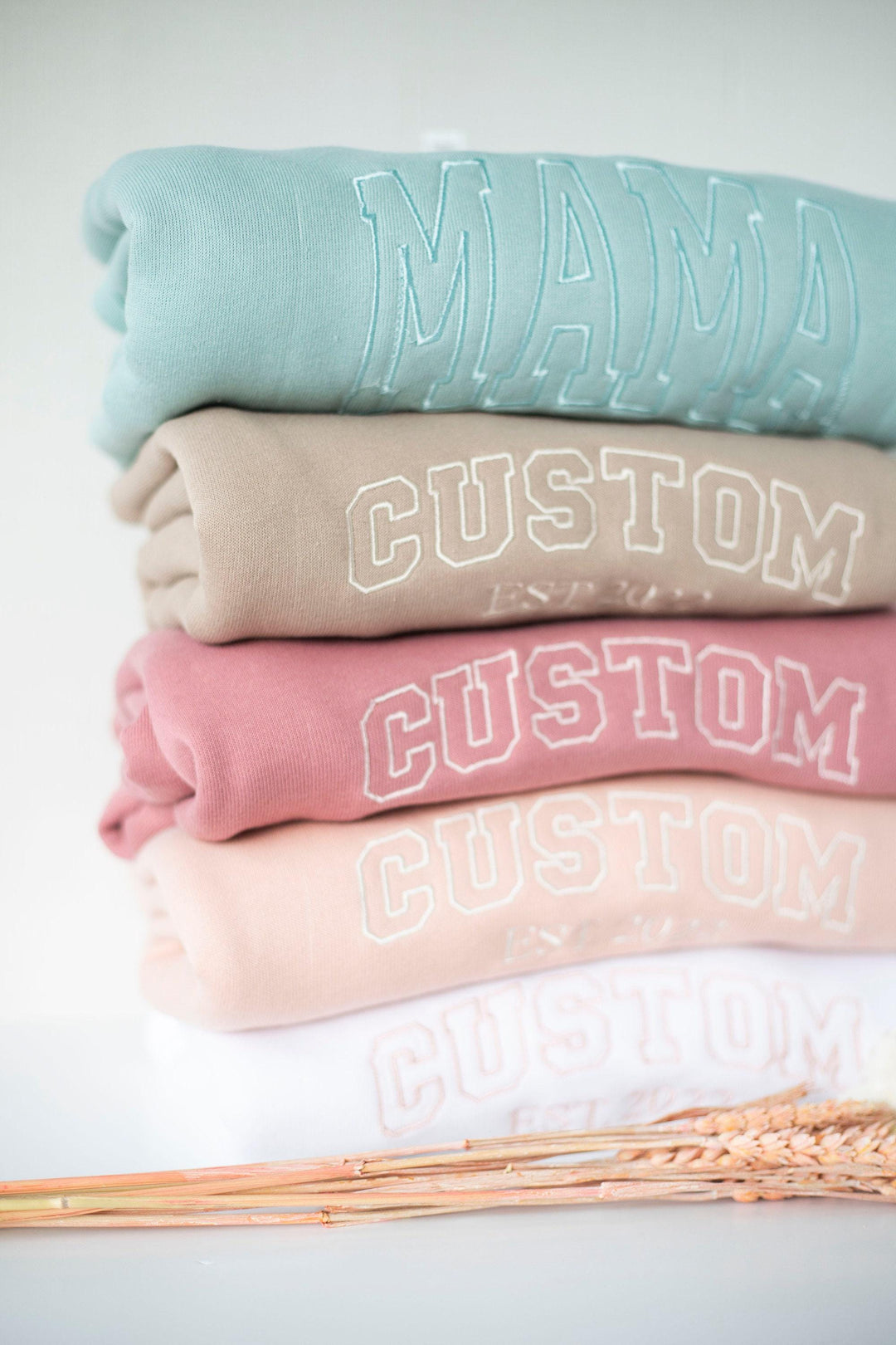 Custom Embroidered Sweatshirt, Embroidered Bella Canvas Crewneck, Personalized Gift, Personalized Sweatshirt, Crewneck Women CTC250C X
