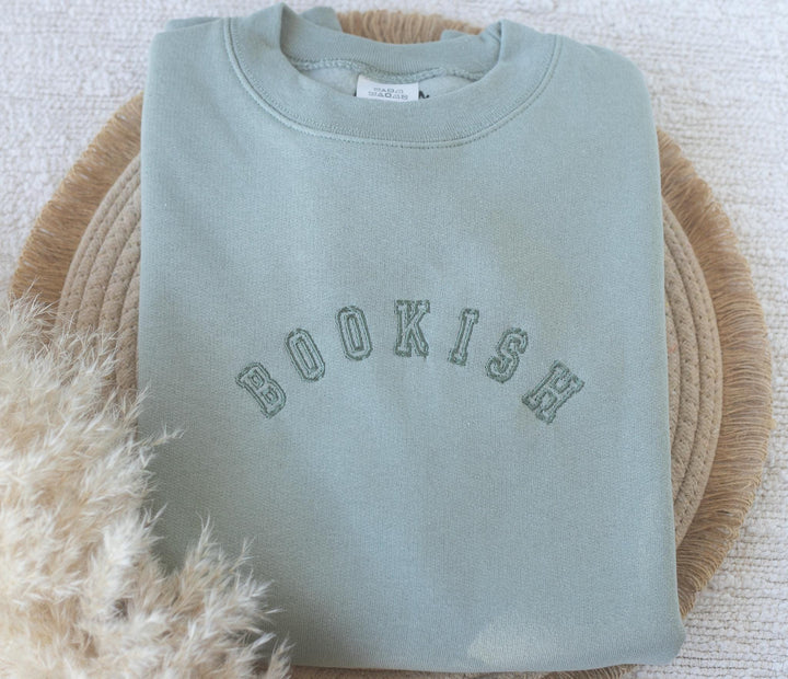 Embroidered Bookish Sweatshirt, Embroidered Book Lover Sweatshirt, Sweatshirts for Book Club, Book Gifts, Book Club, Sweatshirt, ZBO-C-196