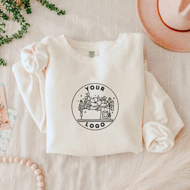 Custom Printed Comfort Colors Crewneck Sweatshirt nunusstudio