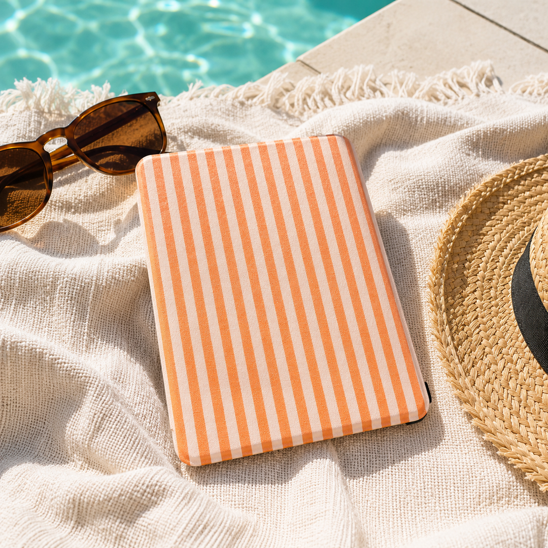 Orange Stripes Kindle Case for 12th Gen Paperwhite & Colorsoft
