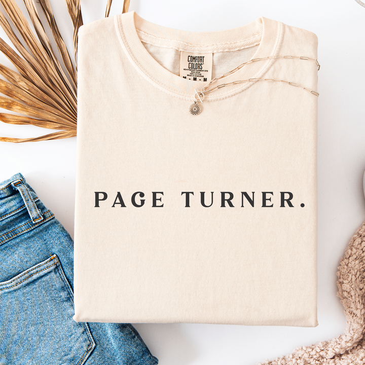 Page Turner T-shirt, 100% Cotton Comfort Colors Bookish Tee