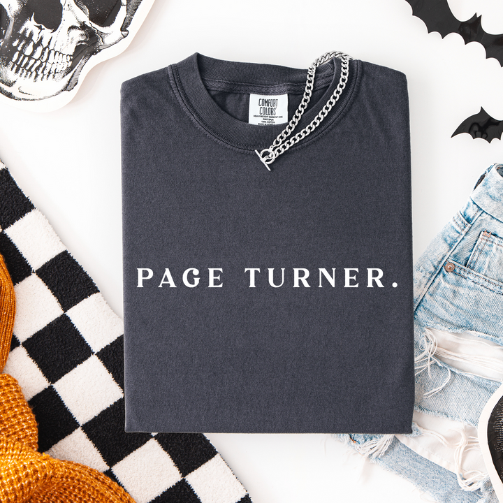 Page Turner T-shirt, 100% Cotton Comfort Colors Bookish Tee