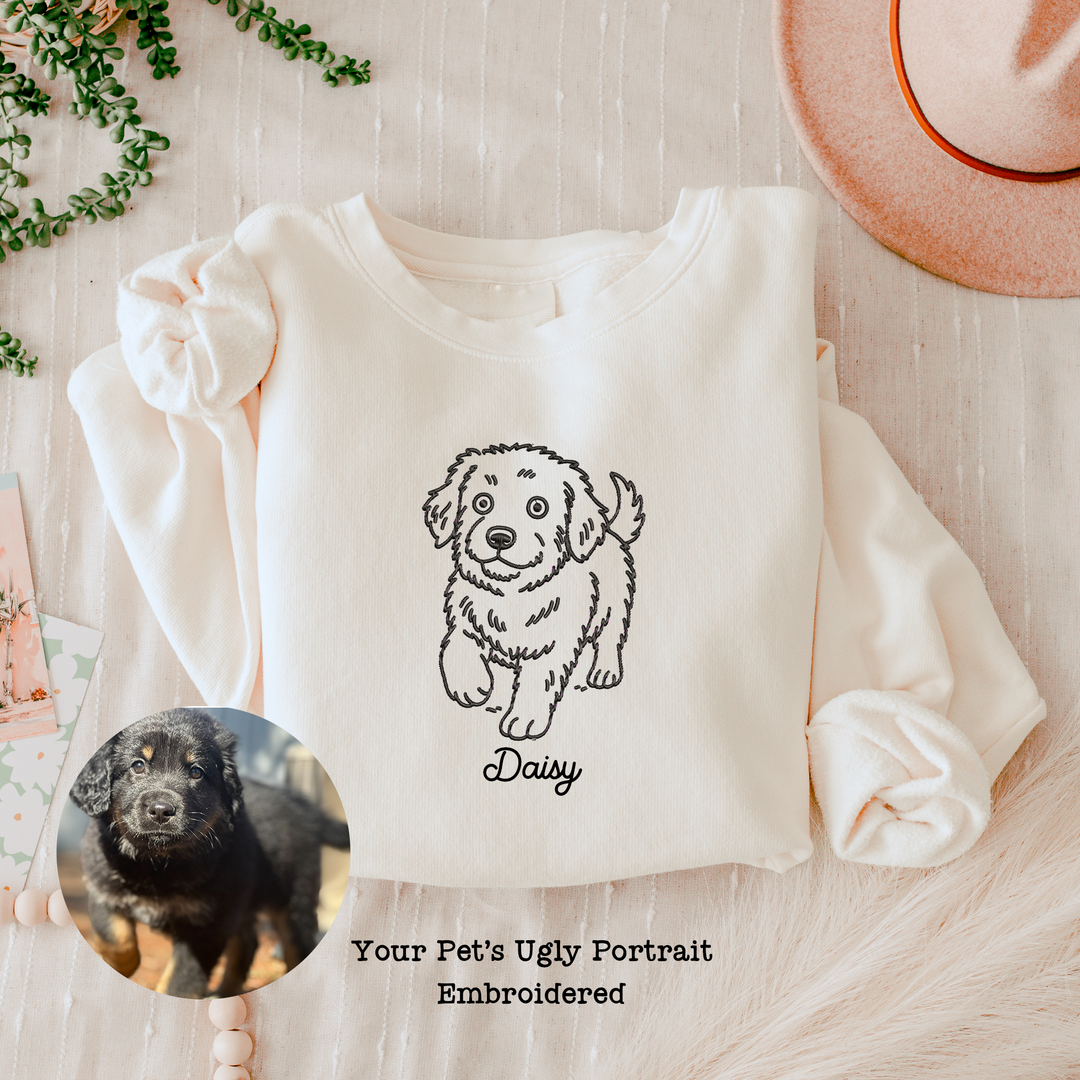 Custom Ugly Dog Portrait Sweatshirt