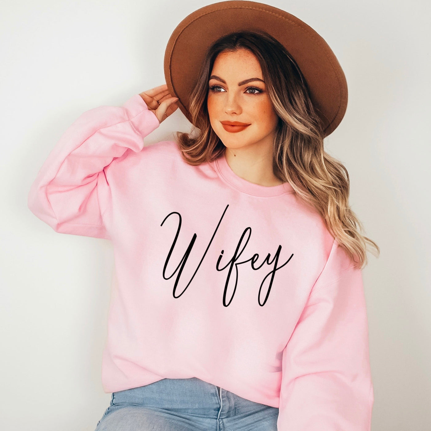 Pink Wifey Sweatshirt