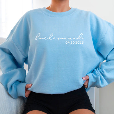 Personalized Bridesmaid Sweatshirt