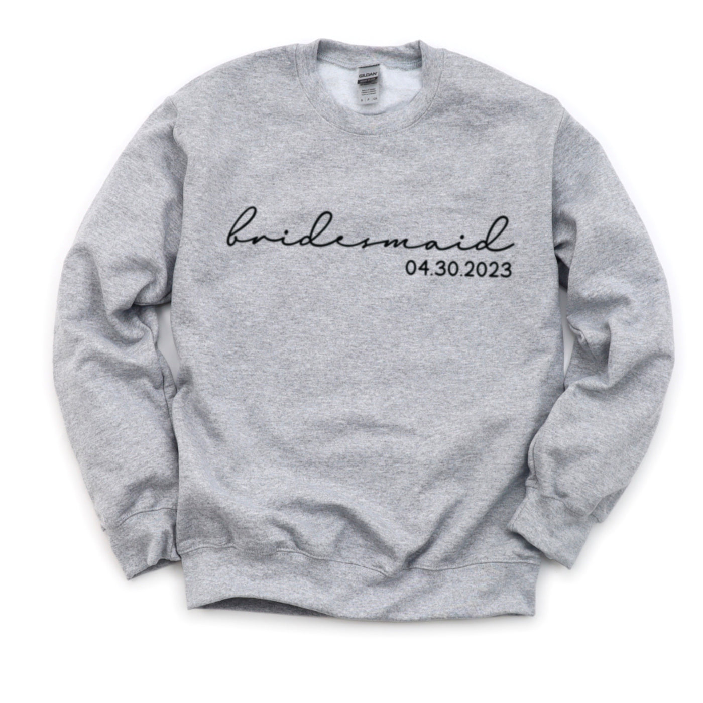 Personalized Bridesmaid Crewneck Sweatshirt, Bridesmaid Gift