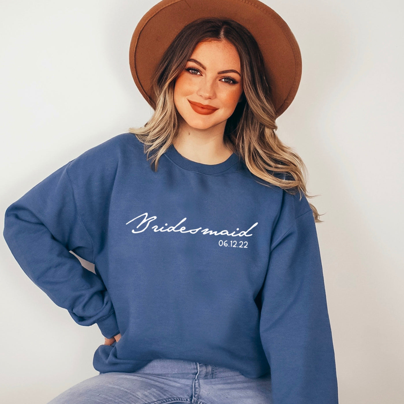 Personalized Bridesmaid Sweatshirt, Bridesmaid Gifts