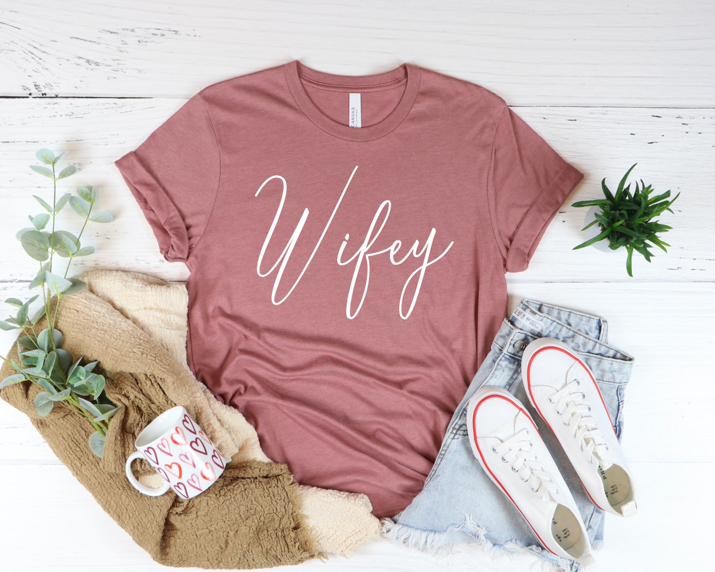 Mauve wifey t-shirt