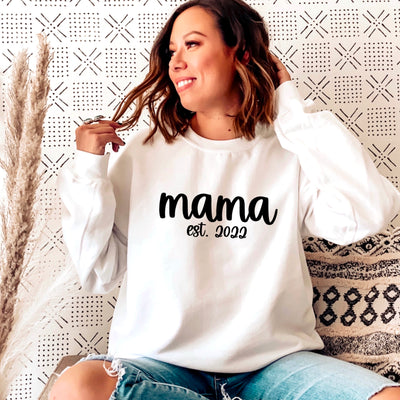 white mama sweatshirt