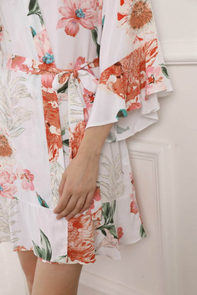 floral robe