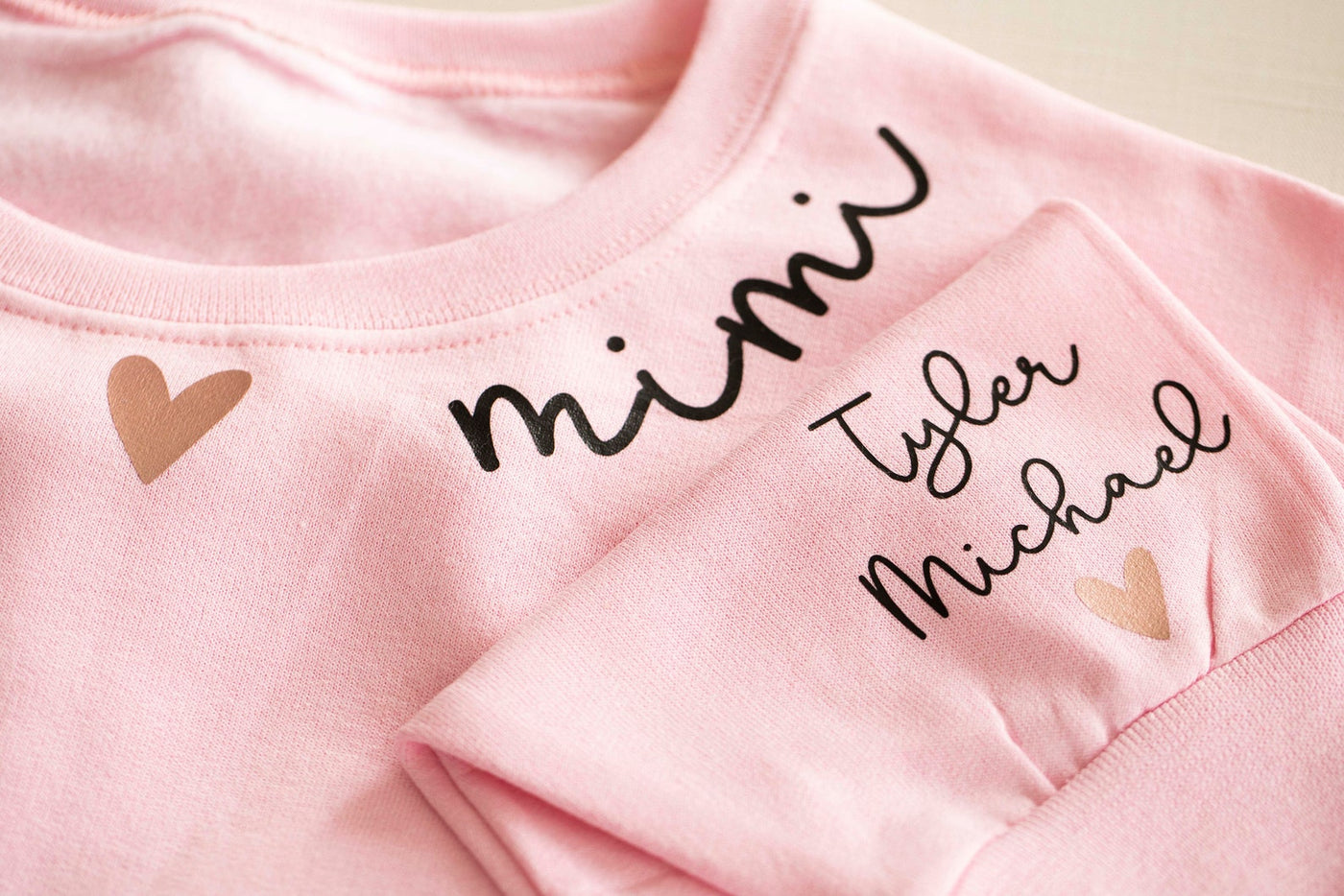 Personalized mimi sweatshirt with names